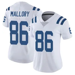 Women's Will Mallory Indianapolis Colts No.86 Limited Vapor Untouchable Jersey - White