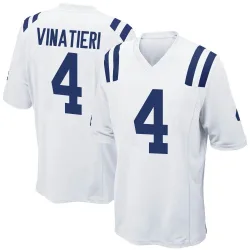 Youth Adam Vinatieri Indianapolis Colts No.4 Game Jersey - White