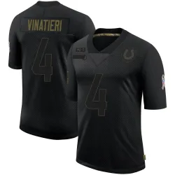Youth Adam Vinatieri Indianapolis Colts No.4 Limited 2020 Salute To Service Jersey - Black