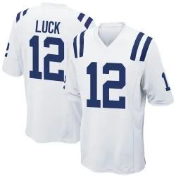 Youth Andrew Luck Indianapolis Colts No.12 Game Jersey - White