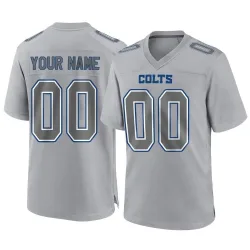 Youth Custom Indianapolis Colts No.00 Game Atmosphere Fashion Jersey - Gray