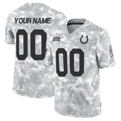 Youth Custom Indianapolis Colts No.00 Limited 2024 Salute to Service Jersey - Arctic Camo