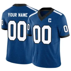 Youth Custom Indianapolis Colts No.00 Limited Indiana Nights Alternate Vapor F.U.S.E. Jersey - Royal