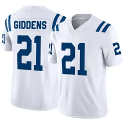 Youth DJ Giddens Indianapolis Colts No.21 Limited Vapor F.U.S.E. Jersey - White