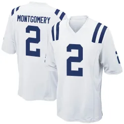 Youth D.J. Montgomery Indianapolis Colts No.2 Game Jersey - White