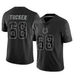 Youth Dalton Tucker Indianapolis Colts No.68 Limited Reflective Jersey - Black