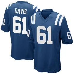 Youth Devonta Davis Indianapolis Colts No.61 Game Team Color Jersey - Royal Blue