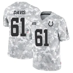Youth Devonta Davis Indianapolis Colts No.61 Limited 2024 Salute to Service Jersey - Arctic Camo