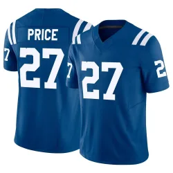Youth D'vonte Price Indianapolis Colts No.27 Limited Vapor F.U.S.E. Jersey - Royal