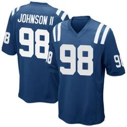 Youth Eric Johnson II Indianapolis Colts No.98 Game Team Color Jersey - Royal Blue