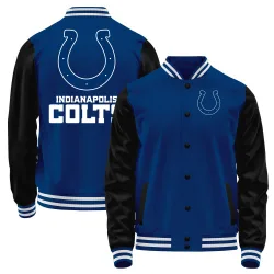 Youth Indianapolis Colts No. Navy Full-Snap Jacket - Black