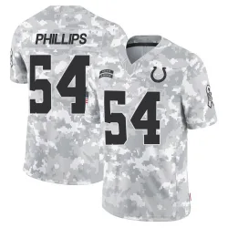 Youth Jacob Phillips Indianapolis Colts No.54 Limited 2024 Salute to Service Jersey - Arctic Camo