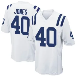 Youth Jaylon Jones Indianapolis Colts No.40 Game Jersey - White