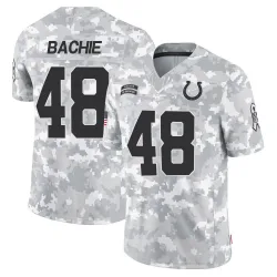 Youth Joe Bachie Indianapolis Colts No.48 Limited 2024 Salute to Service Jersey - Arctic Camo