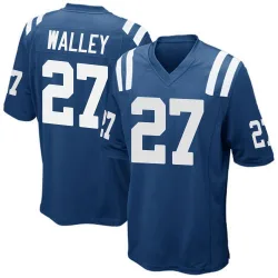 Youth Justin Walley Indianapolis Colts No.27 Game Team Color Jersey - Royal Blue