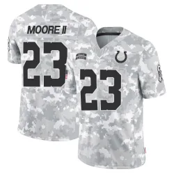 Youth Kenny Moore II Indianapolis Colts No.23 Limited 2024 Salute to Service Jersey - Arctic Camo