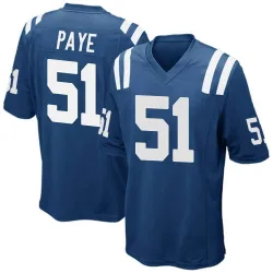 Youth Kwity Paye Indianapolis Colts No.51 Game Team Color Jersey - Royal Blue