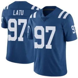 Youth Laiatu Latu Indianapolis Colts No.97 Limited Color Rush Vapor Untouchable Jersey - Royal