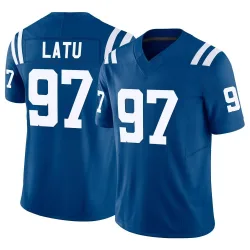 Youth Laiatu Latu Indianapolis Colts No.97 Limited Vapor F.U.S.E. Jersey - Royal
