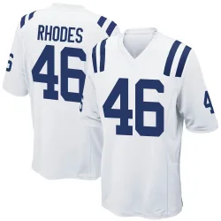 Youth Luke Rhodes Indianapolis Colts No.46 Game Jersey - White