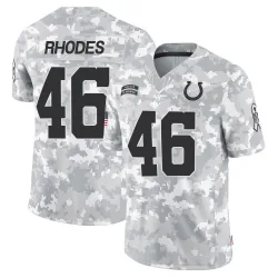 Youth Luke Rhodes Indianapolis Colts No.46 Limited 2024 Salute to Service Jersey - Arctic Camo