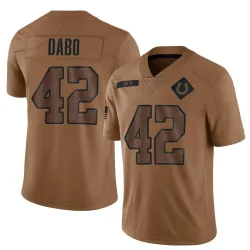 Youth Marcel Dabo Indianapolis Colts No.42 Limited 2023 Salute To Service Jersey - Brown