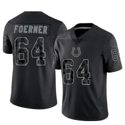 Youth Marshall Foerner Indianapolis Colts No.64 Limited Reflective Jersey - Black