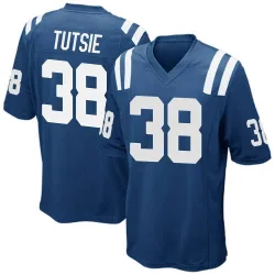 Youth Michael Tutsie Indianapolis Colts No.38 Game Team Color Jersey - Royal Blue