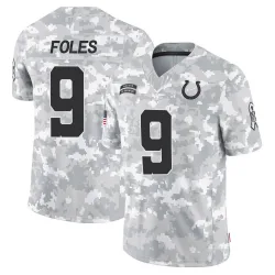 Youth Nick Foles Indianapolis Colts No.9 Limited 2024 Salute to Service Jersey - Arctic Camo