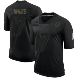 Youth Philip Rivers Indianapolis Colts No.17 Limited 2020 Salute To Service Jersey - Black