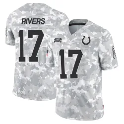 Youth Philip Rivers Indianapolis Colts No.17 Limited 2024 Salute to Service Jersey - Arctic Camo