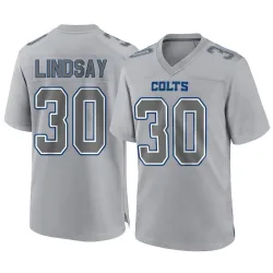 Youth Phillip Lindsay Indianapolis Colts No.30 Game Atmosphere Fashion Jersey - Gray
