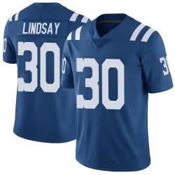 Youth Phillip Lindsay Indianapolis Colts No.30 Limited Color Rush Vapor Untouchable Jersey - Royal
