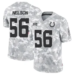 Youth Quenton Nelson Indianapolis Colts No.56 Limited 2024 Salute to Service Jersey - Arctic Camo
