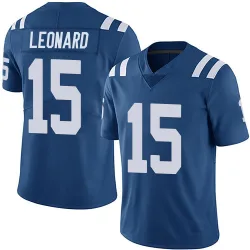 Youth Riley Leonard Indianapolis Colts No.15 Limited Team Color Vapor Untouchable Jersey - Royal
