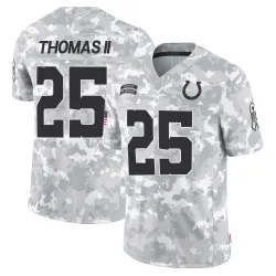 Youth Rodney Thomas II Indianapolis Colts No.25 Limited 2024 Salute to Service Jersey - Arctic Camo