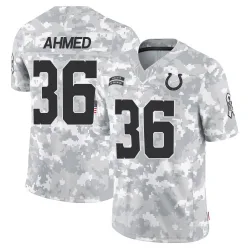 Youth Salvon Ahmed Indianapolis Colts No.36 Limited 2024 Salute to Service Jersey - Arctic Camo