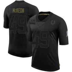 Youth Sean McKeon Indianapolis Colts No.49 Limited 2020 Salute To Service Jersey - Black