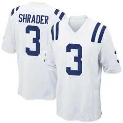 Youth Spencer Shrader Indianapolis Colts No.3 Game Jersey - White