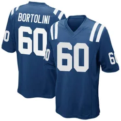 Youth Tanor Bortolini Indianapolis Colts No.60 Game Team Color Jersey - Royal Blue