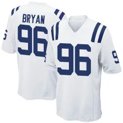 Youth Taven Bryan Indianapolis Colts No.96 Game Jersey - White