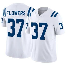 Youth Tre Flowers Indianapolis Colts No.37 Limited Vapor F.U.S.E. Jersey - White