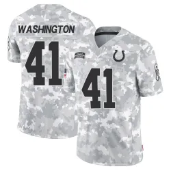 Youth Trey Washington Indianapolis Colts No.41 Limited 2024 Salute to Service Jersey - Arctic Camo