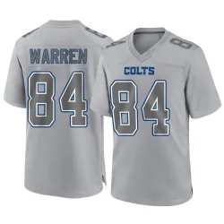 Youth Tyler Warren Indianapolis Colts No.84 Game Atmosphere Fashion Jersey - Gray
