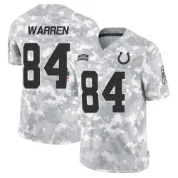 Youth Tyler Warren Indianapolis Colts No.84 Limited 2024 Salute to Service Jersey - Arctic Camo