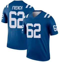 Youth Wesley French Indianapolis Colts No.62 Legend Jersey - Royal